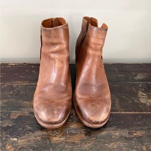 Kork-Ease Leather Ankle Boots